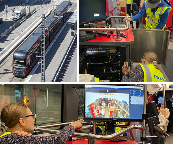 Photos from tram demo.